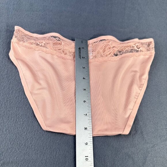 Paramour Women's Size Medium Bikini Panty Lace Band Pink New Without Tags - Picture 7 of 7